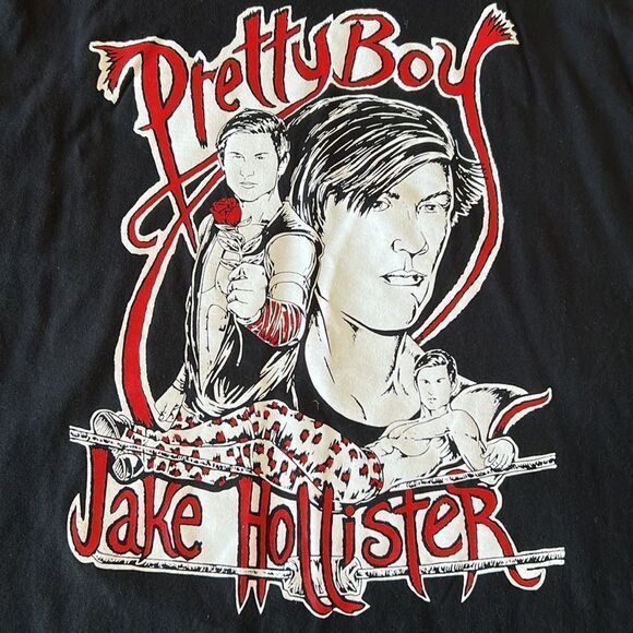 Pretty Boy Jake Hollister short sleeve shirt black size large - Picture 11 of 16